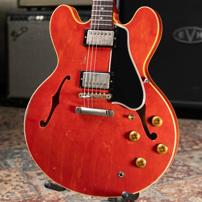 Gibson Custom Shop 1958 ES-335 Unbound Murphy Lab Heavy Aged Semi-Hollow Electric Guitar - Watermelon with Hardshell Case
