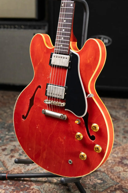 Gibson Custom Shop 1958 ES-335 Unbound Murphy Lab Heavy Aged Semi-Hollow Electric Guitar - Watermelon with Hardshell Case