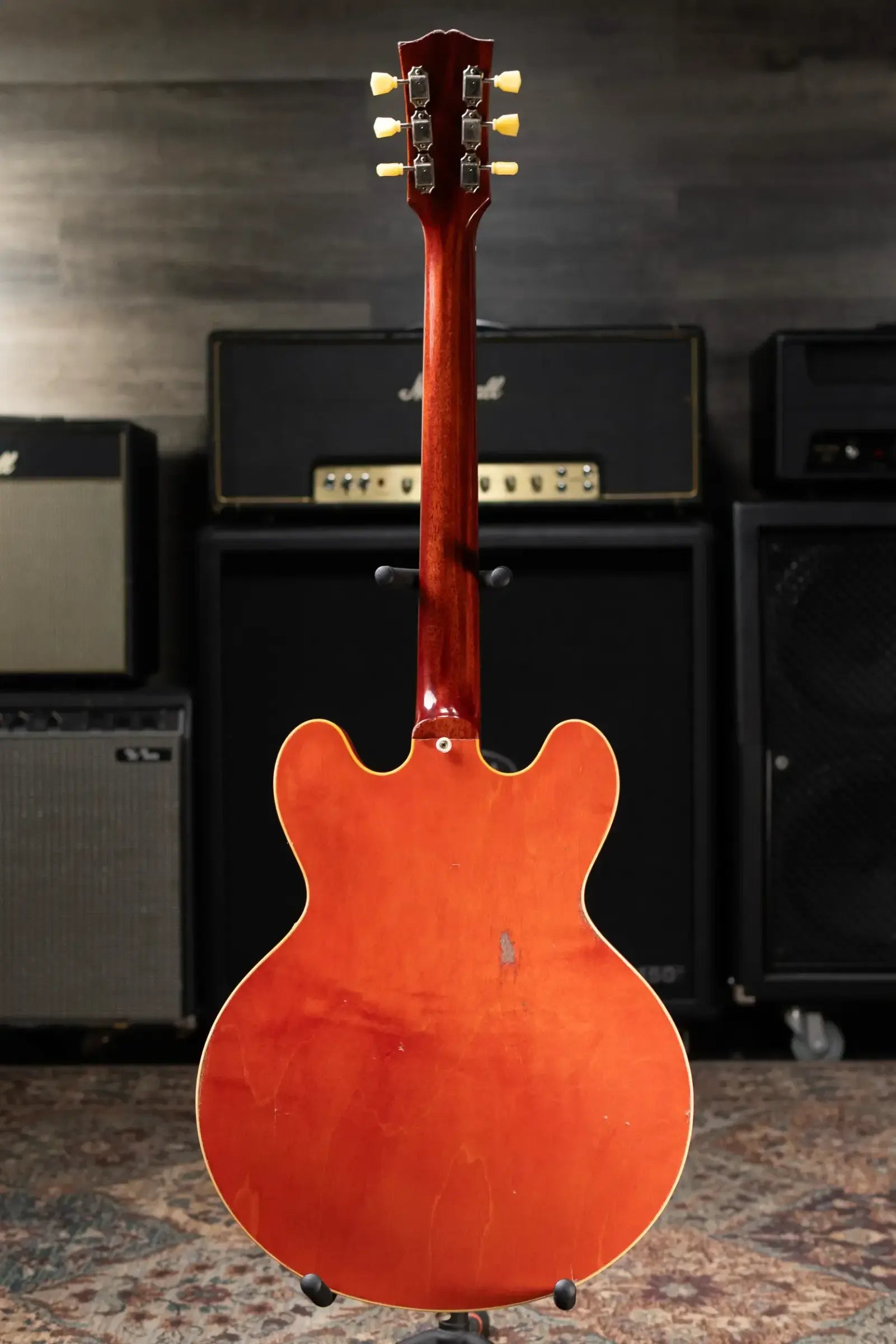Gibson Custom Shop 1958 ES-335 Unbound Murphy Lab Heavy Aged Semi-Hollow Electric Guitar - Watermelon with Hardshell Case