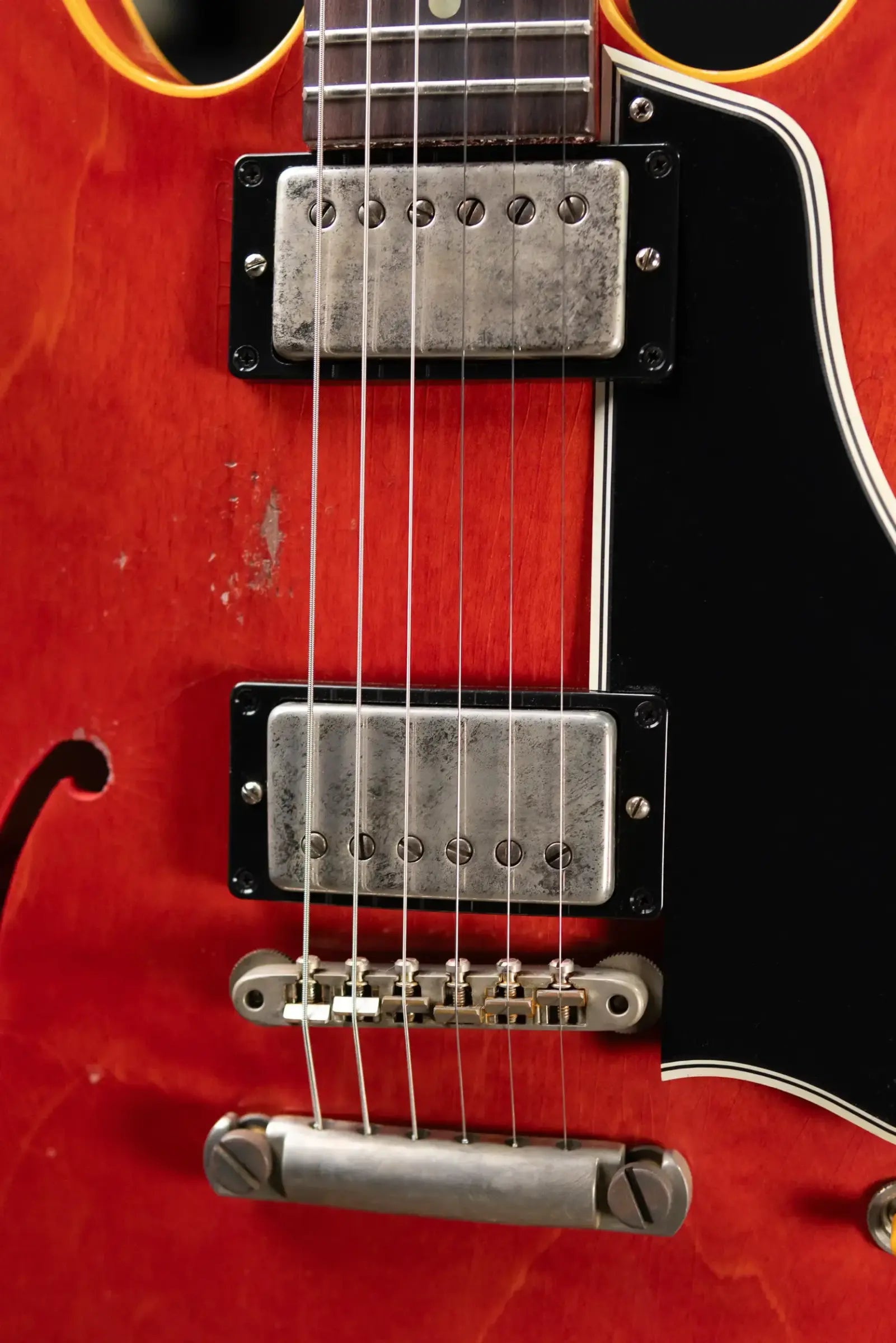 Gibson Custom Shop 1958 ES-335 Unbound Murphy Lab Heavy Aged Semi-Hollow Electric Guitar - Watermelon with Hardshell Case