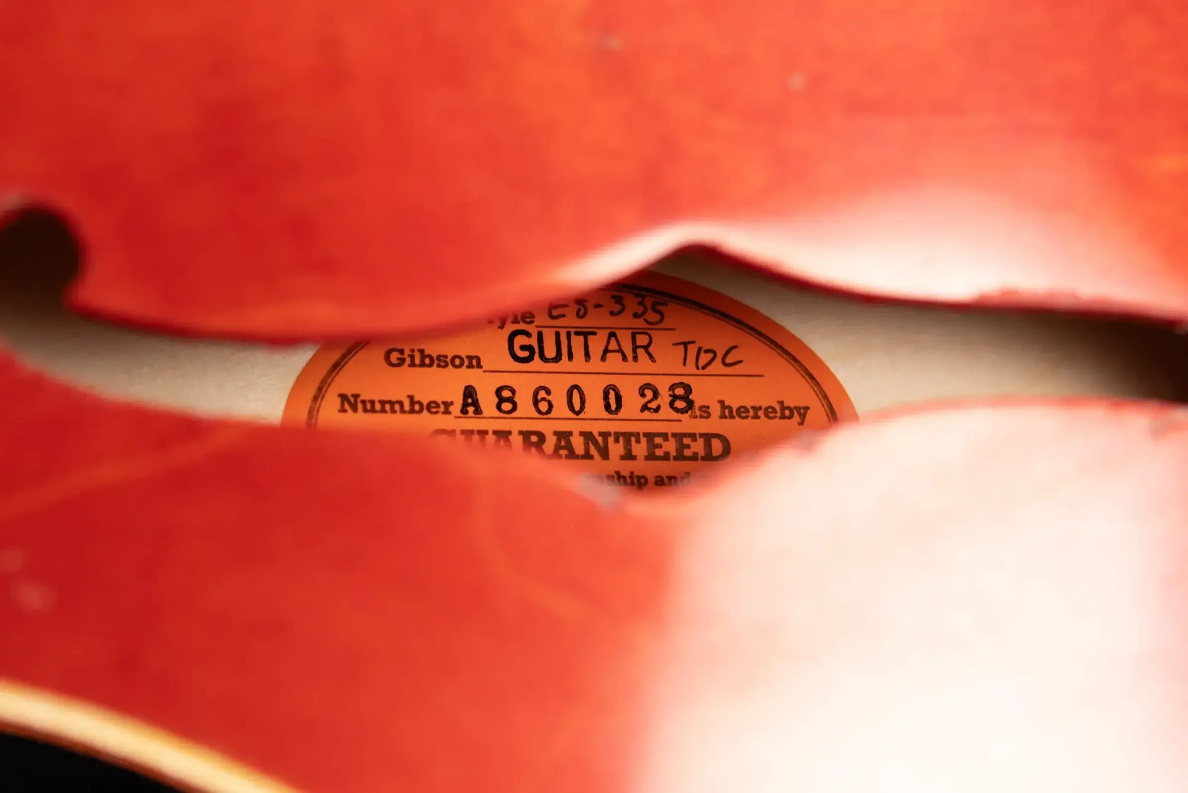 Gibson Custom Shop 1958 ES-335 Unbound Murphy Lab Heavy Aged Semi-Hollow Electric Guitar - Watermelon with Hardshell Case