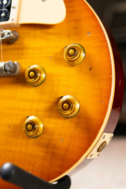 Gibson Custom Shop 1958 Les Paul Standard BOTB Page 153 Murphy Lab Heavy Aged Electric Guitar - Sunburst with Hardshell Case
