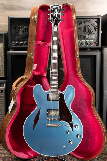 Gibson Custom Shop 1959 ES-355 Diamond Semi-Hollow VOS Electric Guitar - Pelham Blue with Hardshell Case