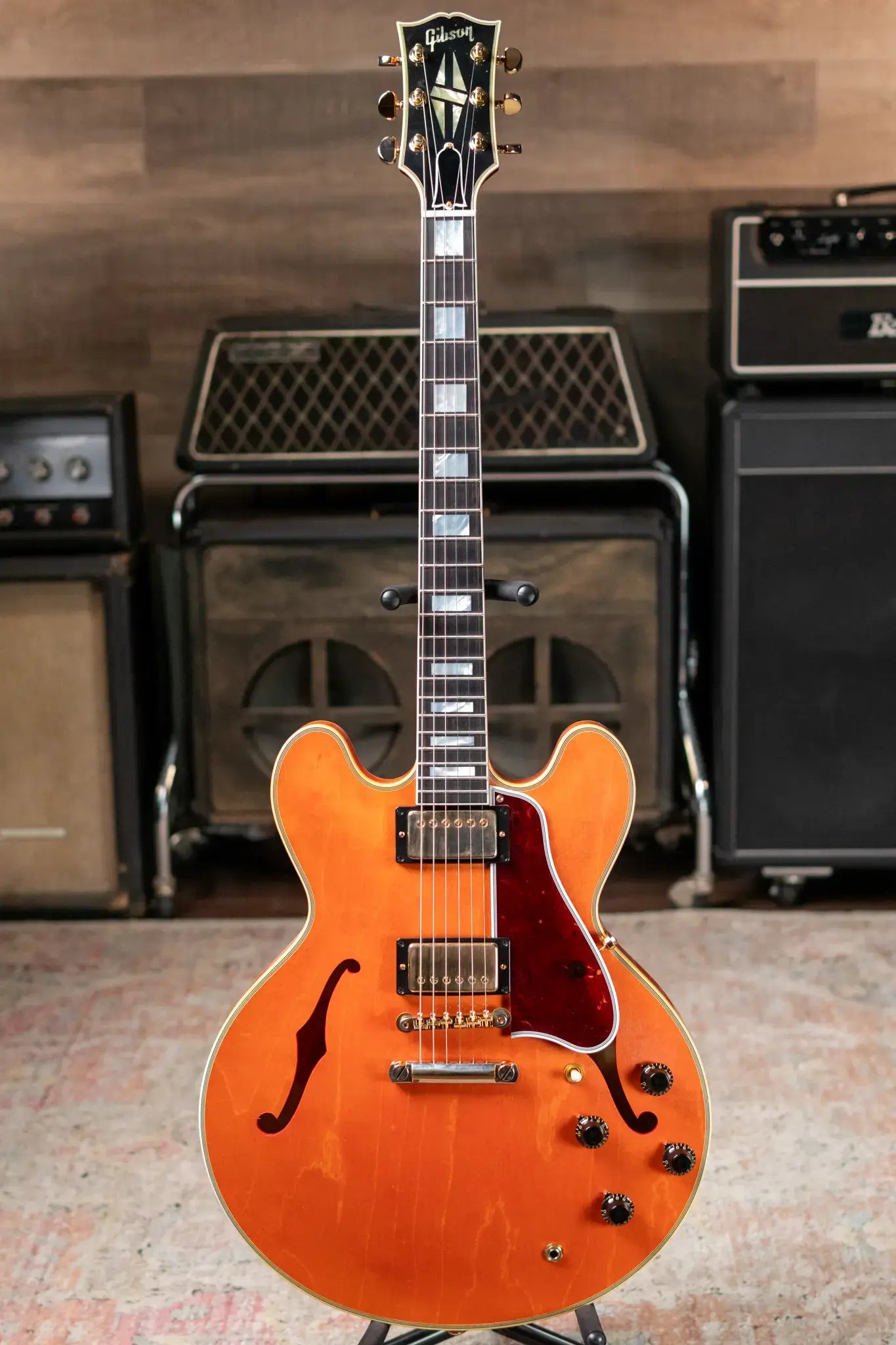 Gibson Custom Shop 1959 ES-355 Reissue Stop Bar Murphy Lab Light Aged Semi-Hollow Electric Guitar - Watermelon Red with Hardshell Case