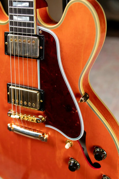 Gibson Custom Shop 1959 ES-355 Reissue Stop Bar Murphy Lab Light Aged Semi-Hollow Electric Guitar - Watermelon Red with Hardshell Case