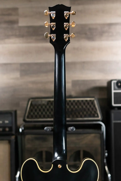 Gibson Custom Shop 1959 ES-355 Reissue Stop Bar VOS Semi-Hollow Electric Guitar - Ebony with Hardshell Case