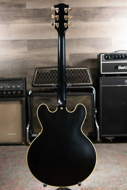 Gibson Custom Shop 1959 ES-355 Reissue Stop Bar VOS Semi-Hollow Electric Guitar - Ebony with Hardshell Case
