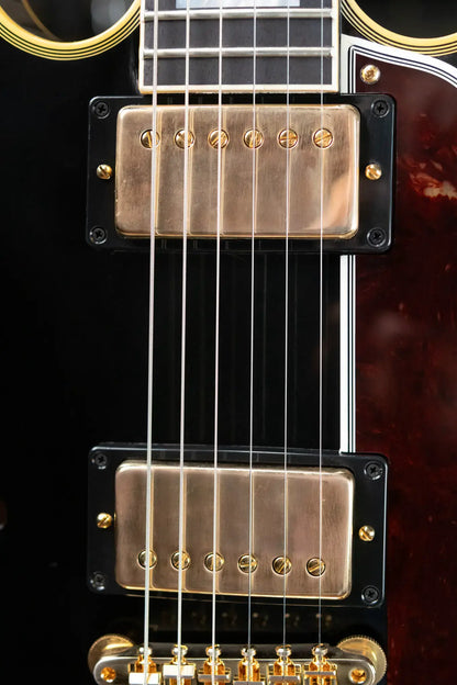 Gibson Custom Shop 1959 ES-355 Reissue Stop Bar VOS Semi-Hollow Electric Guitar - Ebony with Hardshell Case