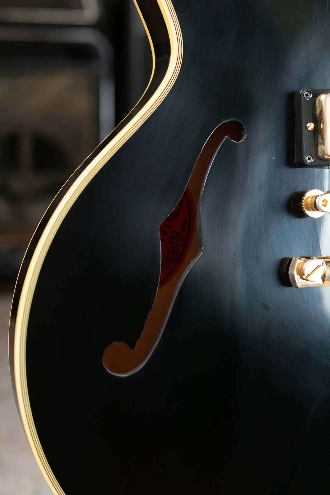 Gibson Custom Shop 1959 ES-355 Reissue Stop Bar VOS Semi-Hollow Electric Guitar - Ebony with Hardshell Case