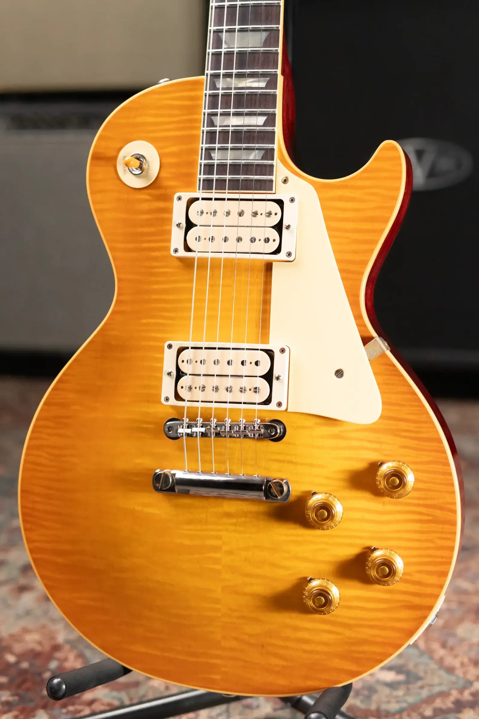 Gibson Custom Shop 1959 Les Paul Standard BOTB Page 40 VOS Electric Guitar - Sunburst with Hardshell Case