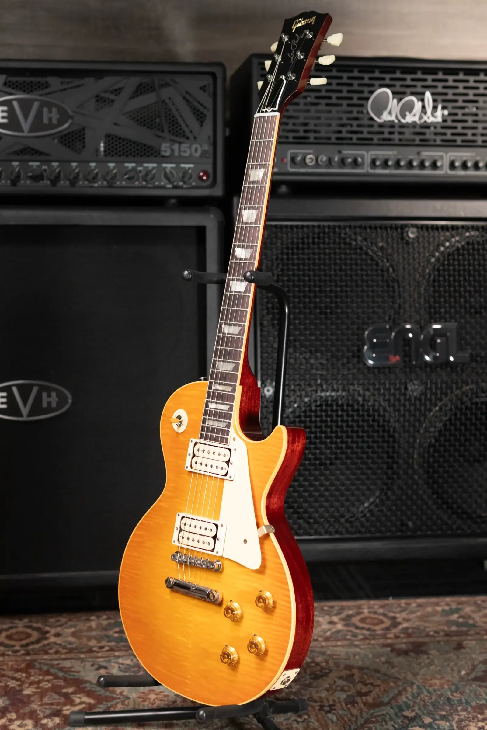 Gibson Custom Shop 1959 Les Paul Standard BOTB Page 40 VOS Electric Guitar - Sunburst with Hardshell Case