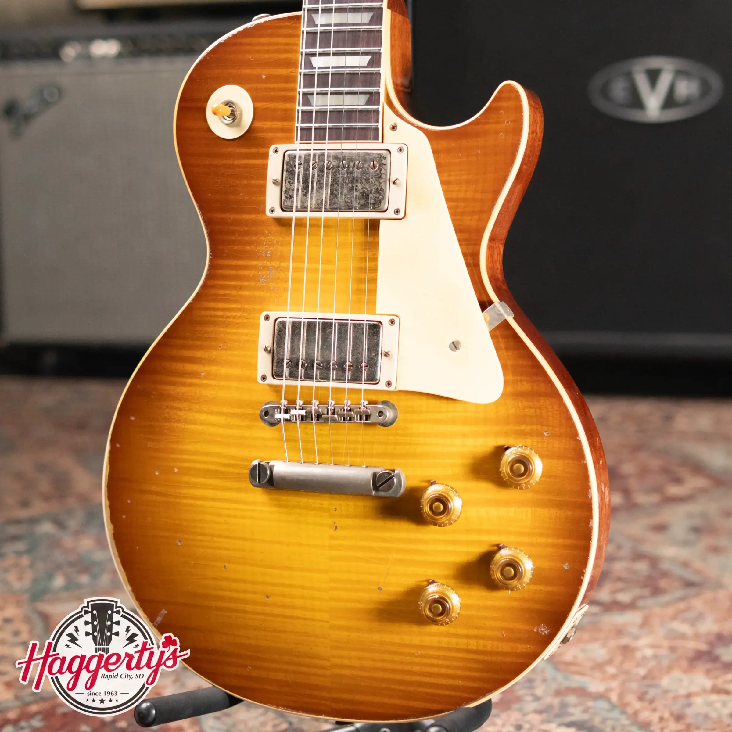 Gibson Custom Shop 1959 Les Paul Standard Reissue Murphy Lab Heavy Aged Electric Guitar - Golden Poppy Burst with Hardshell Case