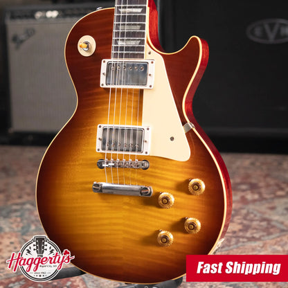 Gibson Custom Shop 1959 Les Paul Standard Reissue VOS Electric Guitar - Iced Tea Burst with Hardshell Case