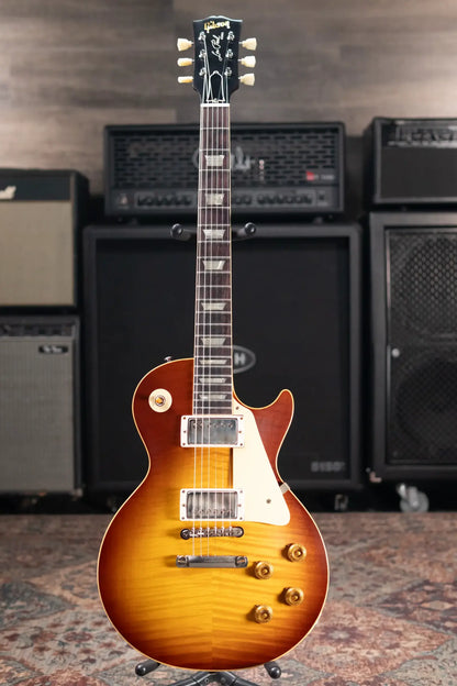 Gibson Custom Shop 1959 Les Paul Standard Reissue VOS Electric Guitar - Iced Tea Burst with Hardshell Case