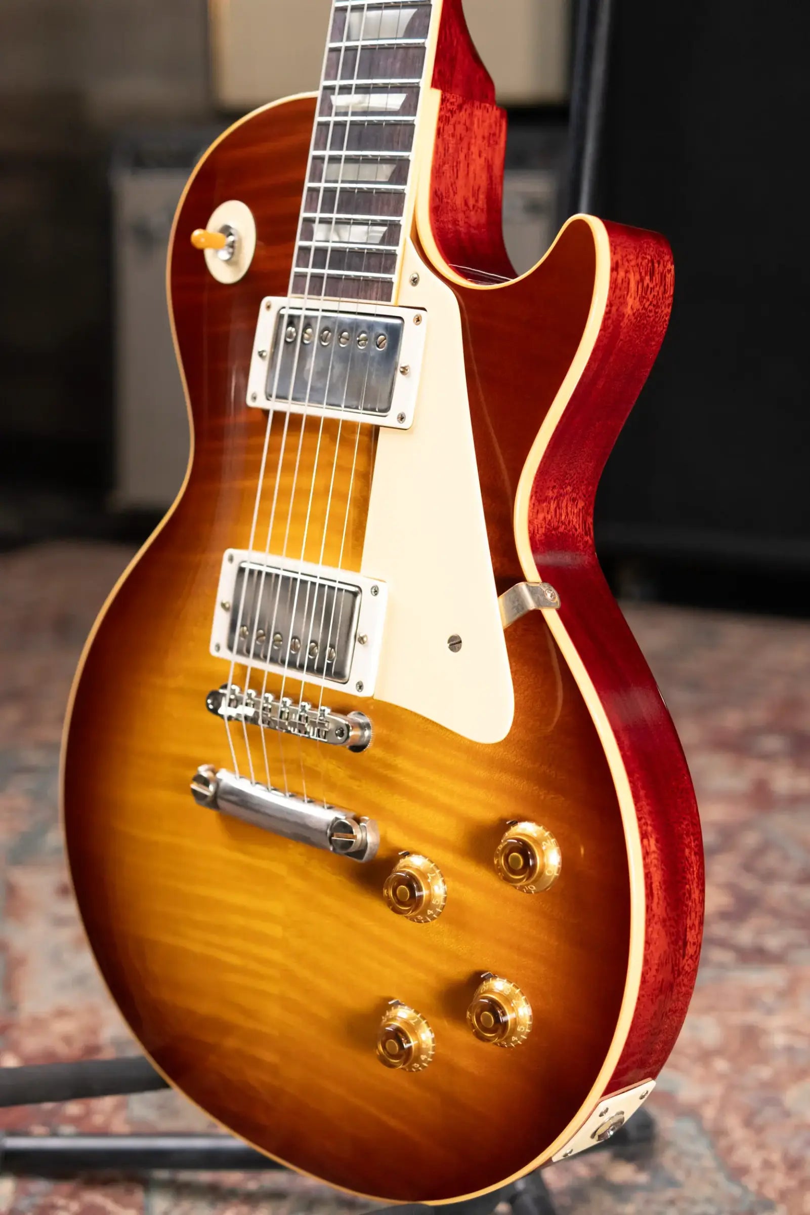 Gibson Custom Shop 1959 Les Paul Standard Reissue VOS Electric Guitar - Iced Tea Burst with Hardshell Case