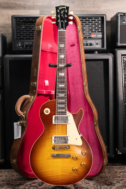Gibson Custom Shop 1959 Les Paul Standard Reissue VOS Electric Guitar - Iced Tea Burst with Hardshell Case