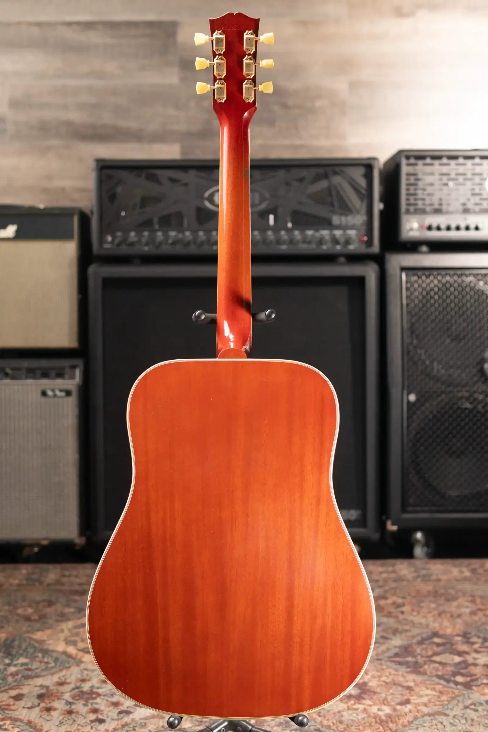 Gibson Custom Shop 1960 Hummingbird Murphy Lab Heavy Aged Dreadnought Acoustic Guitar - Heritage Cherry Sunburst with Hardshell Case