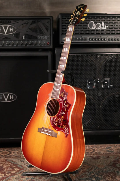 Gibson Custom Shop 1960 Hummingbird Murphy Lab Heavy Aged Dreadnought Acoustic Guitar - Heritage Cherry Sunburst with Hardshell Case