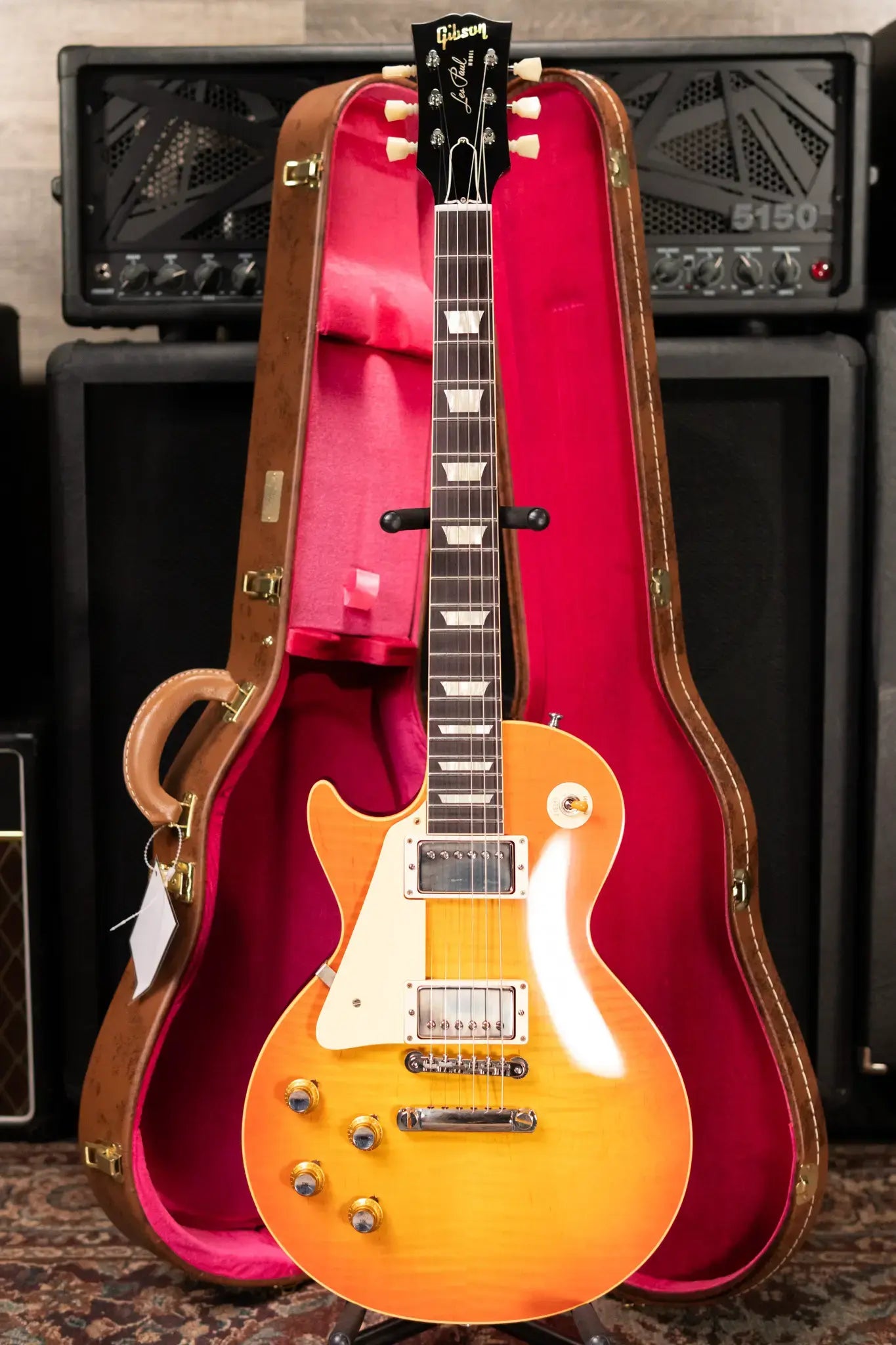 Gibson Custom Shop 1960 Les Paul Standard Reissue VOS Left-Handed Electric Guitar - Tangerine with Hardshell Case