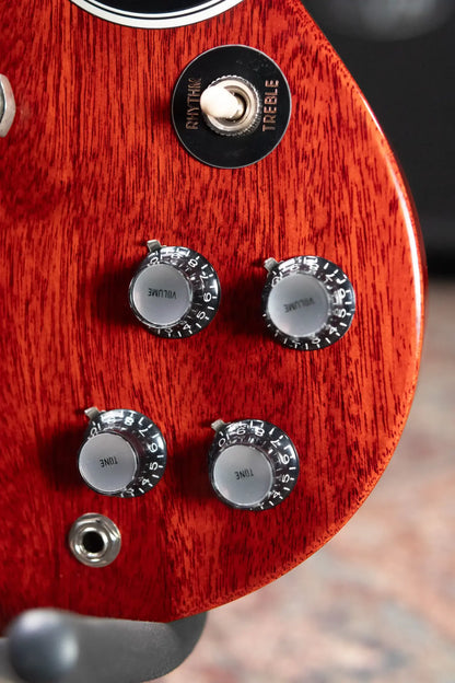 Gibson Custom Shop 1961 SG Les Paul Standard Stop Bar VOS Reissue Electric Guitar - Cherry Red with Hardshell Case