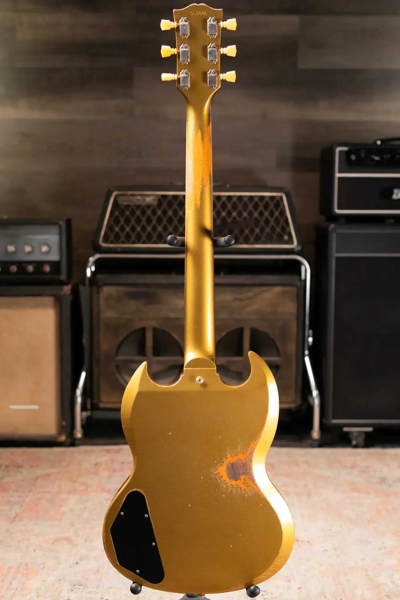 Gibson Custom Shop 1961 SG Standard Murphy Lab Ultra Heavy Aged Electric Guitar - Double Gold Aged with Hardshell Case