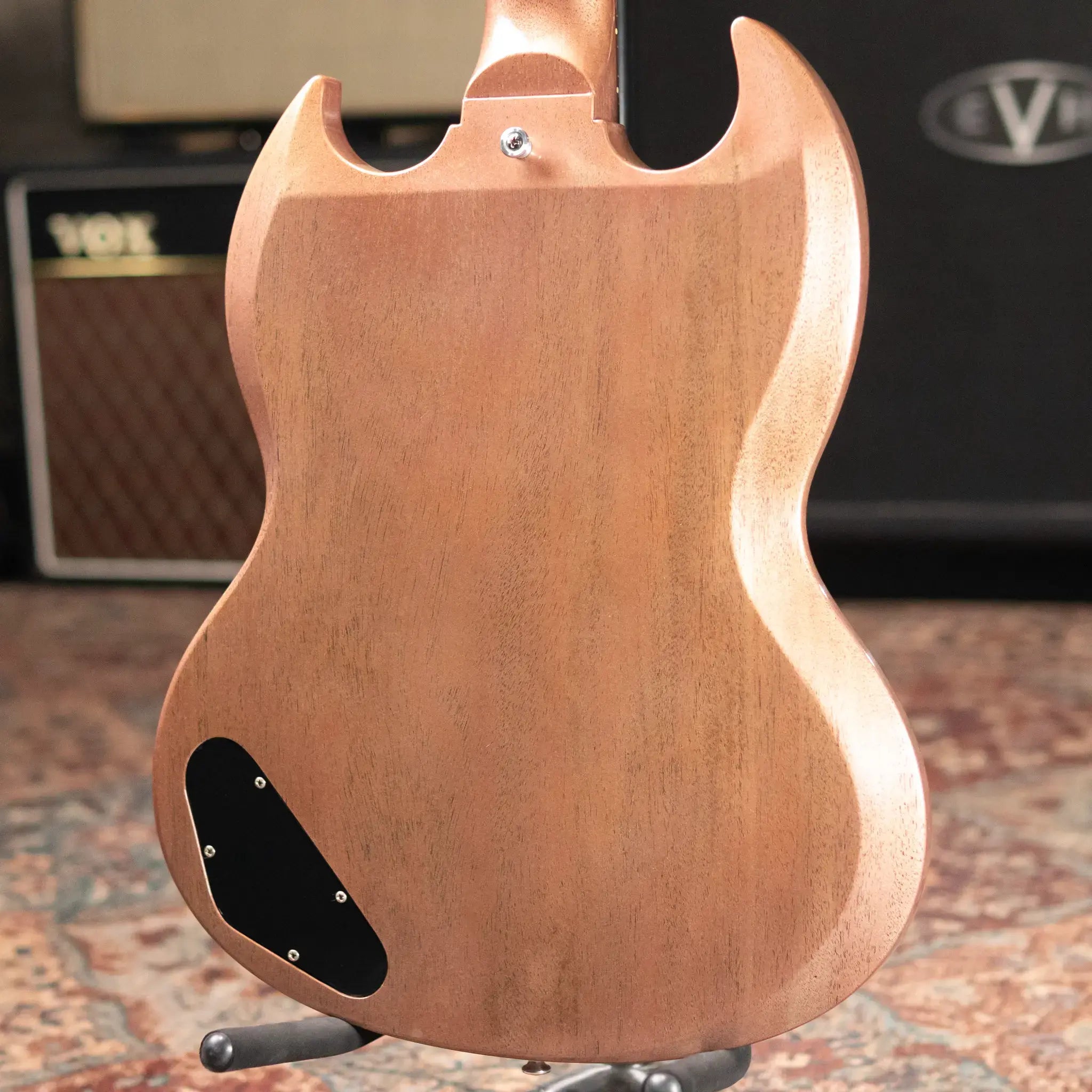 Gibson Custom Shop 1963 SG Junior Lightning Bar Bridge Electric Guitar - TV Heather Poly VOS with Hardshell Case