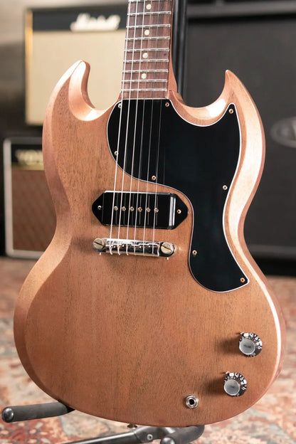 Gibson Custom Shop 1963 SG Junior Lightning Bar Bridge Electric Guitar - TV Heather Poly VOS with Hardshell Case