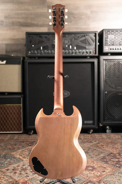 Gibson Custom Shop 1963 SG Junior Lightning Bar Bridge Electric Guitar - TV Heather Poly VOS with Hardshell Case