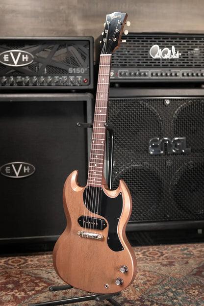 Gibson Custom Shop 1963 SG Junior Lightning Bar Bridge Electric Guitar - TV Heather Poly VOS with Hardshell Case