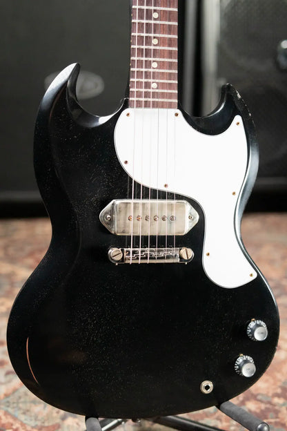 Gibson Custom Shop 1963 SG Junior Lightning Bar Murphy Lab Light Aged Electric Guitar - Silver Fox with Hardshell Case
