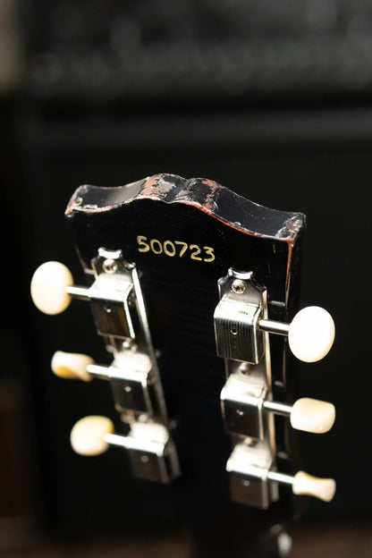 Gibson Custom Shop 1963 SG Junior Lightning Bar Murphy Lab Light Aged Electric Guitar - Silver Fox with Hardshell Case