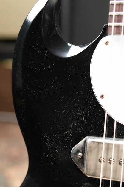 Gibson Custom Shop 1963 SG Junior Lightning Bar Murphy Lab Light Aged Electric Guitar - Silver Fox with Hardshell Case