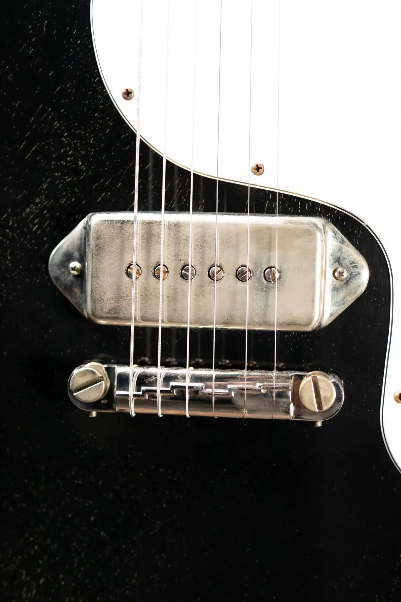 Gibson Custom Shop 1963 SG Junior Lightning Bar Murphy Lab Light Aged Electric Guitar - Silver Fox with Hardshell Case