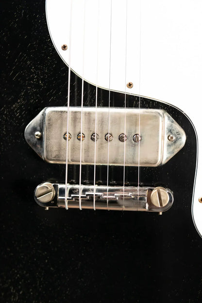 Gibson Custom Shop 1963 SG Junior Lightning Bar Murphy Lab Light Aged Electric Guitar - Silver Fox with Hardshell Case