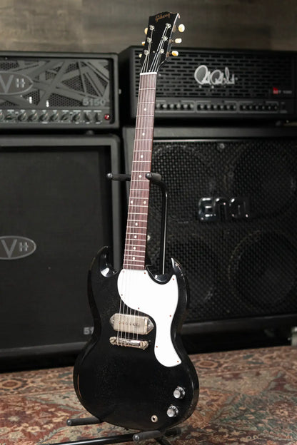 Gibson Custom Shop 1963 SG Junior Lightning Bar Murphy Lab Light Aged Electric Guitar - Silver Fox with Hardshell Case
