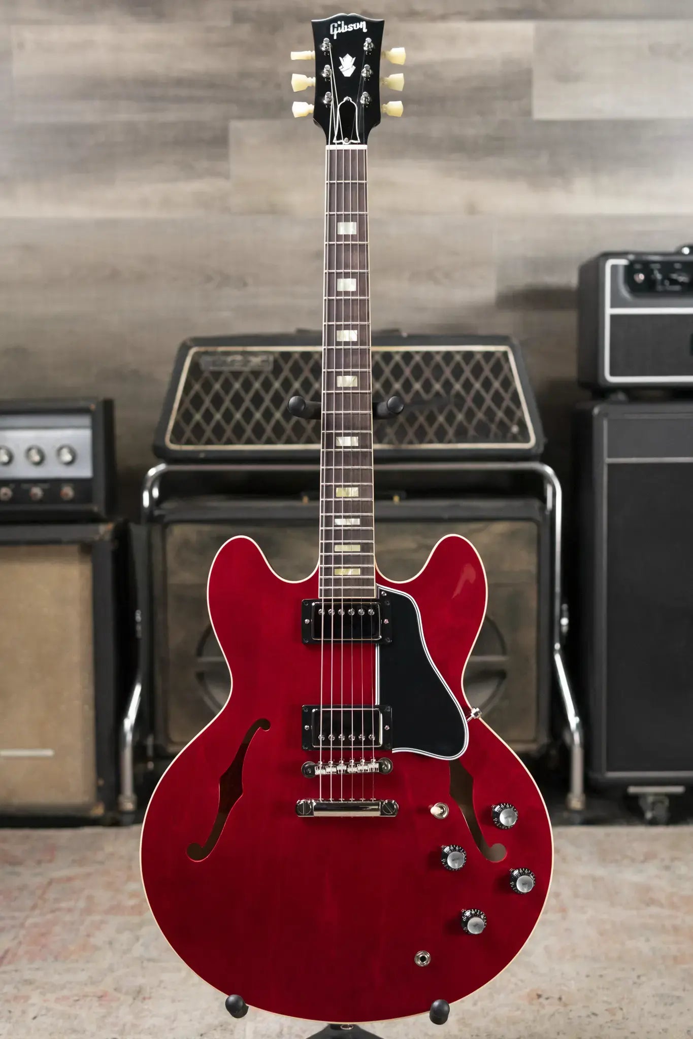 Gibson Custom Shop 1964 ES-335 Reissue Semi-Hollow Electric Guitar - Viking Red Gloss with Hardshell Case