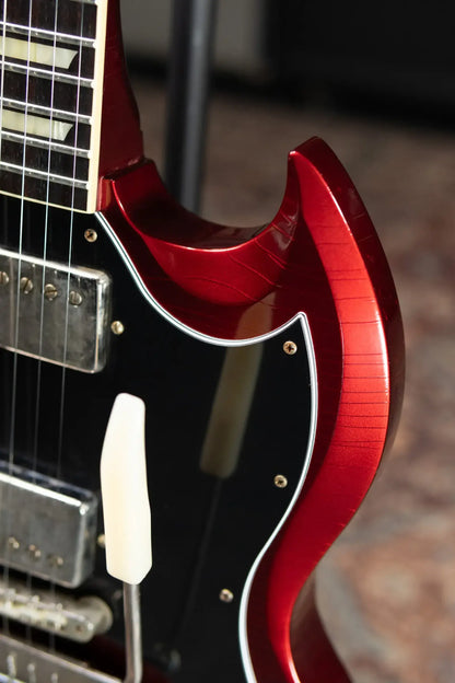 Gibson Custom Shop 1964 SG Standard Batwing Murphy Lab Light Aged Electric Guitar - Sparkling Burgundy with Hardshell Case