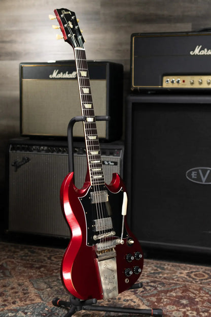Gibson Custom Shop 1964 SG Standard Batwing Murphy Lab Light Aged Electric Guitar - Sparkling Burgundy with Hardshell Case