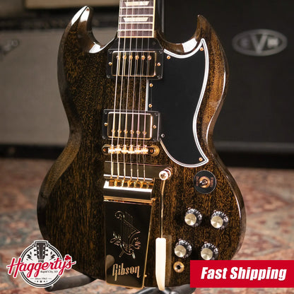 Gibson Custom Shop 1964 SG Standard with Maestro Electric Guitar - TV Black Gold with Hardshell Case