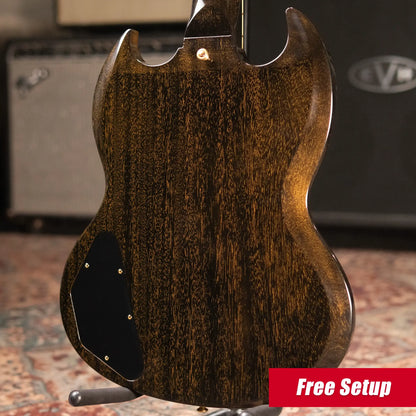 Gibson Custom Shop 1964 SG Standard with Maestro Electric Guitar - TV Black Gold with Hardshell Case