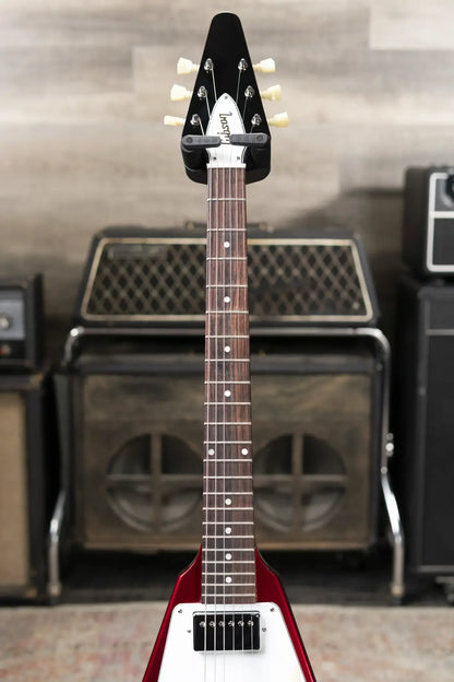 Gibson Custom Shop 1967 Mahogany Flying V Reissue with Maestro Vibrola Electric Guitar - Sparkling Burgundy with Hardshell Case
