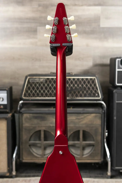 Gibson Custom Shop 1967 Mahogany Flying V Reissue with Maestro Vibrola Electric Guitar - Sparkling Burgundy with Hardshell Case