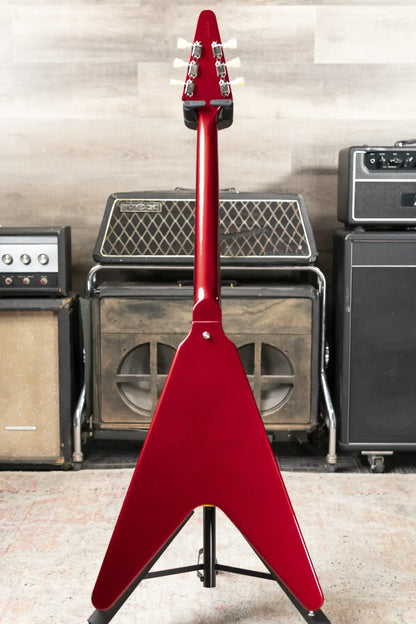 Gibson Custom Shop 1967 Mahogany Flying V Reissue with Maestro Vibrola Electric Guitar - Sparkling Burgundy with Hardshell Case