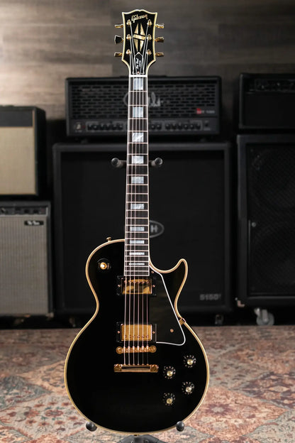Gibson Custom Shop 1968 Les Paul Custom Reissue Electric Guitar - Ebony with Hardshell Case