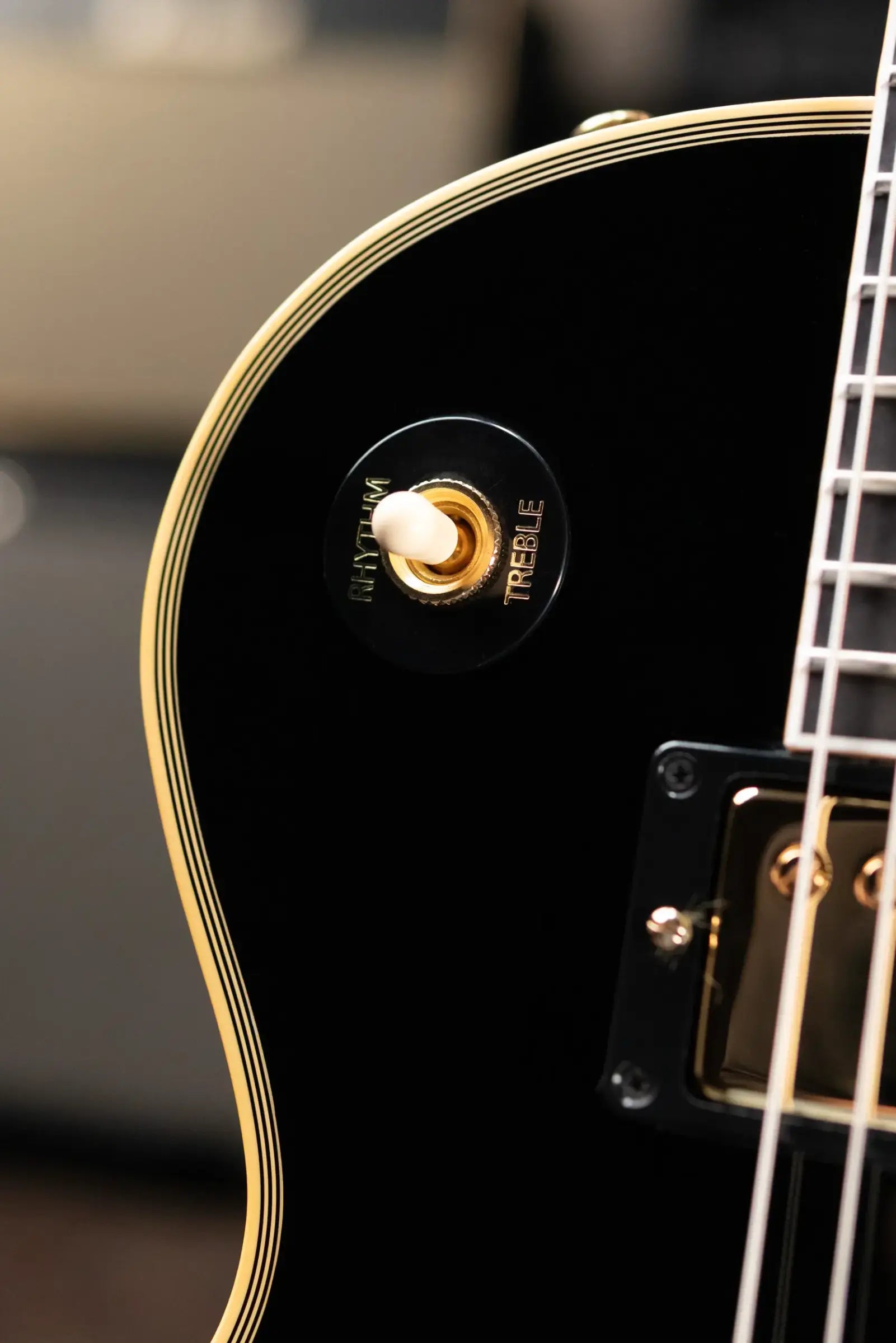 Gibson Custom Shop 1968 Les Paul Custom Reissue Electric Guitar - Ebony with Hardshell Case