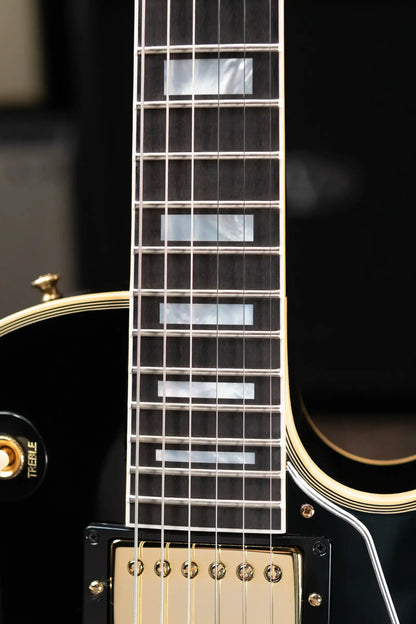 Gibson Custom Shop 1968 Les Paul Custom Reissue Electric Guitar - Ebony with Hardshell Case