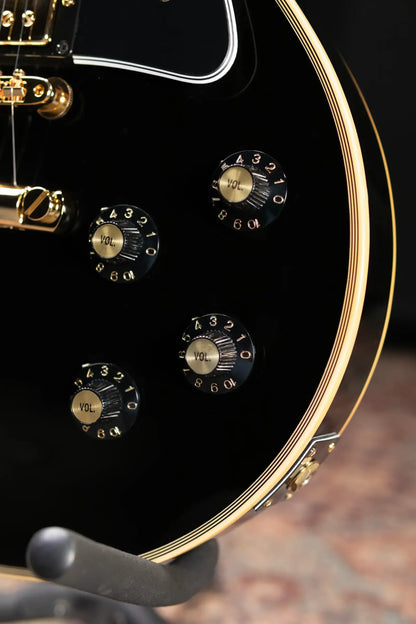 Gibson Custom Shop 1968 Les Paul Custom Reissue Electric Guitar - Ebony with Hardshell Case