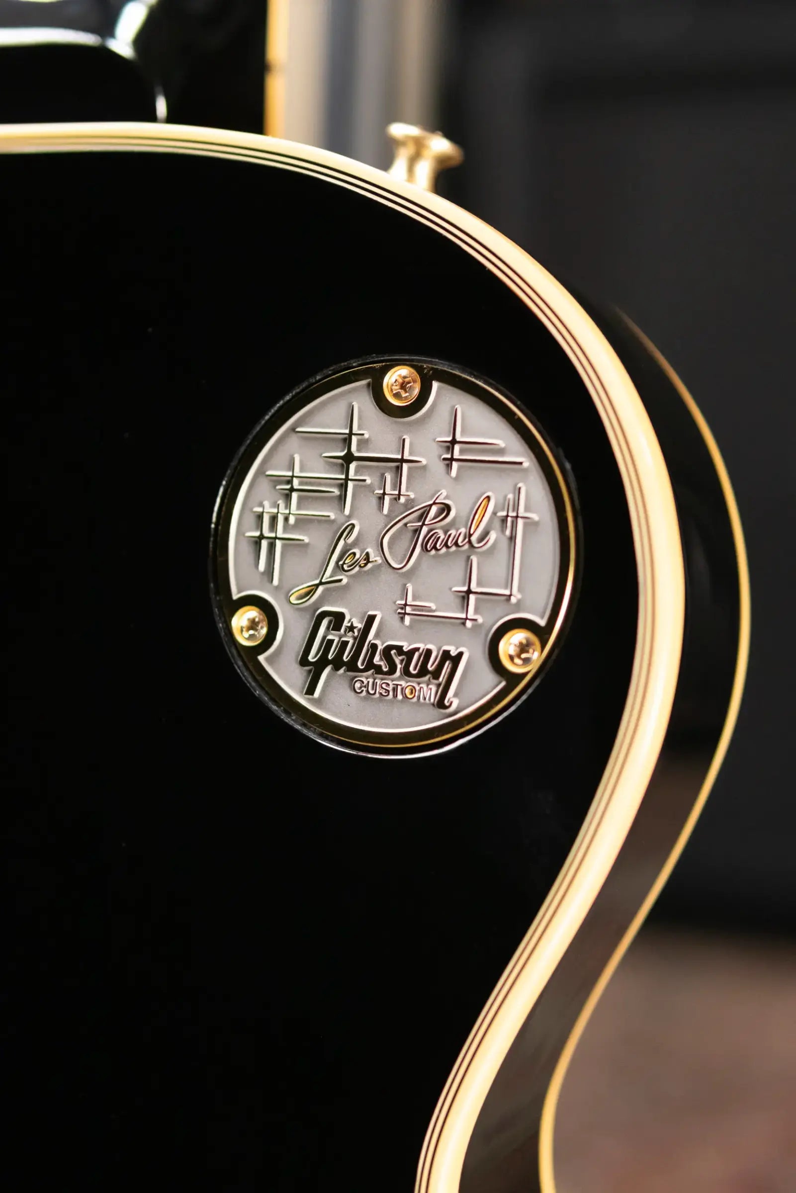 Gibson Custom Shop 1968 Les Paul Custom Reissue Electric Guitar - Ebony with Hardshell Case