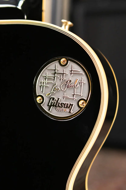 Gibson Custom Shop 1968 Les Paul Custom Reissue Electric Guitar - Ebony with Hardshell Case