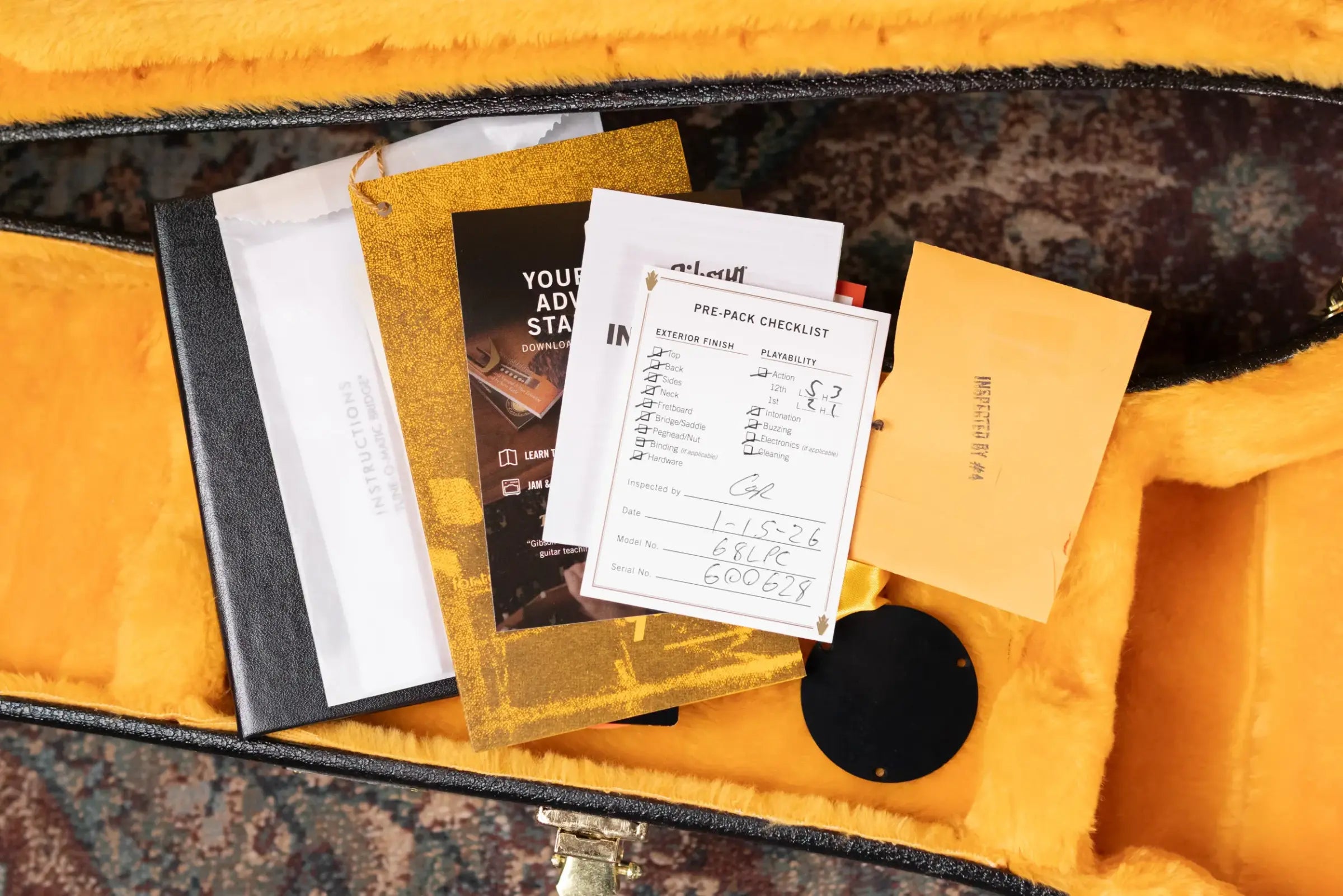 Gibson Custom Shop 1968 Les Paul Custom Reissue Electric Guitar - Ebony with Hardshell Case